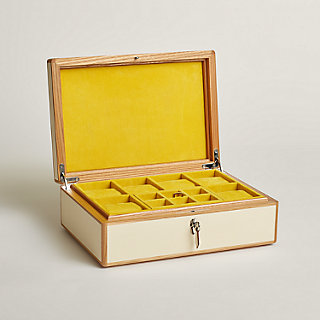 HERMES ゴールド カフリンクス ボックス＊ショップ袋付き amalthee-jumping-h-watch-and-